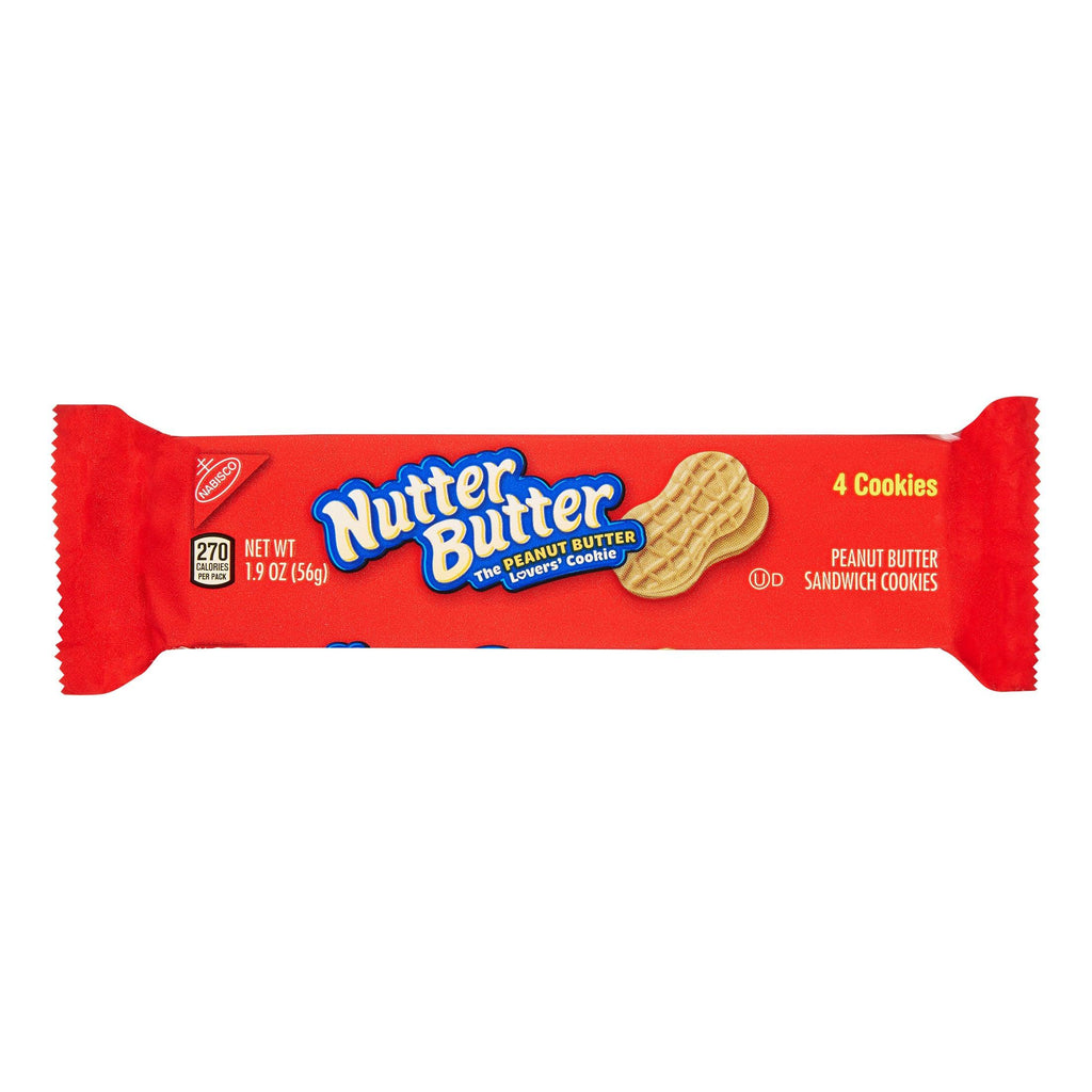 Nutter Butter Sandwich Cookies, 1.9 Oz, 24-Count