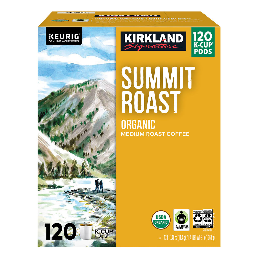 Coffee Organic Summit Roast K-Cup Pod, 120-Count