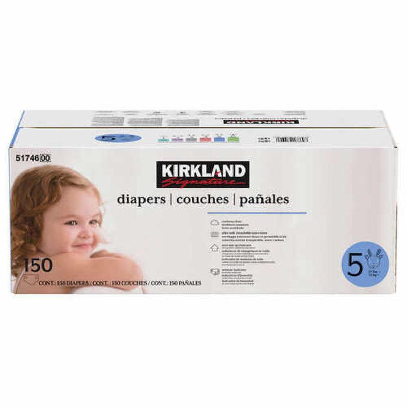 Kirkland Signature Supreme Diapers Size 5: 27Lbs and Up, 168 Count