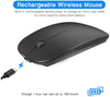 KLO Bluetooth Mouse for Macbook/Macbook Air/Pro/Ipad, Wireless Mouse for Laptop/Notebook/Pc/Ipad/Chromebook (A Led/Black)