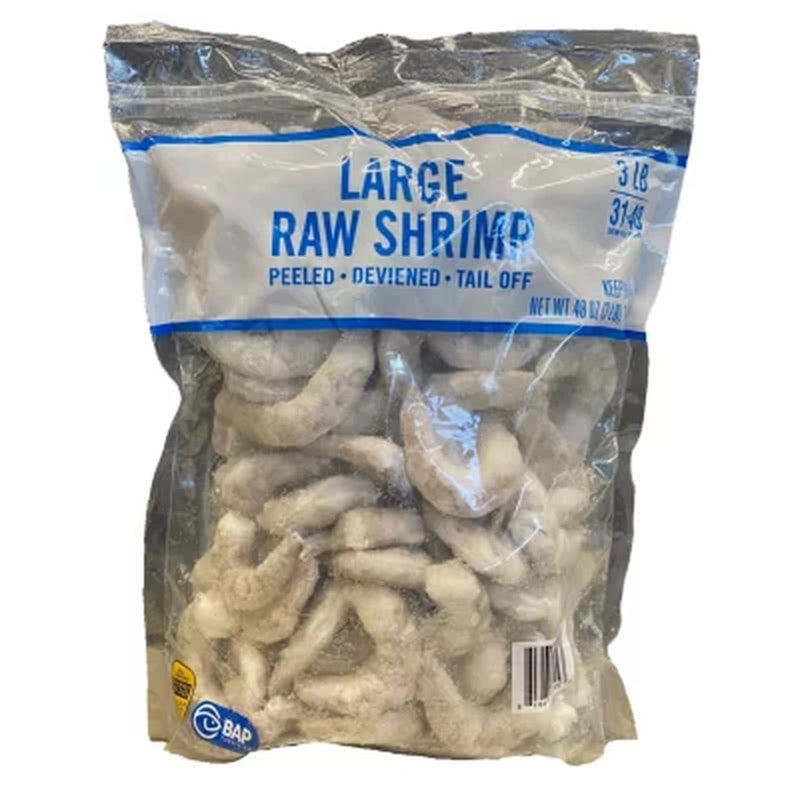 Large Raw Shrimp (3 Lb. Bag, 31-40 Shrimp per Pound)