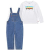 Levi'S Toddler Boys' Denim Overall and Long Sleeve Tee Set