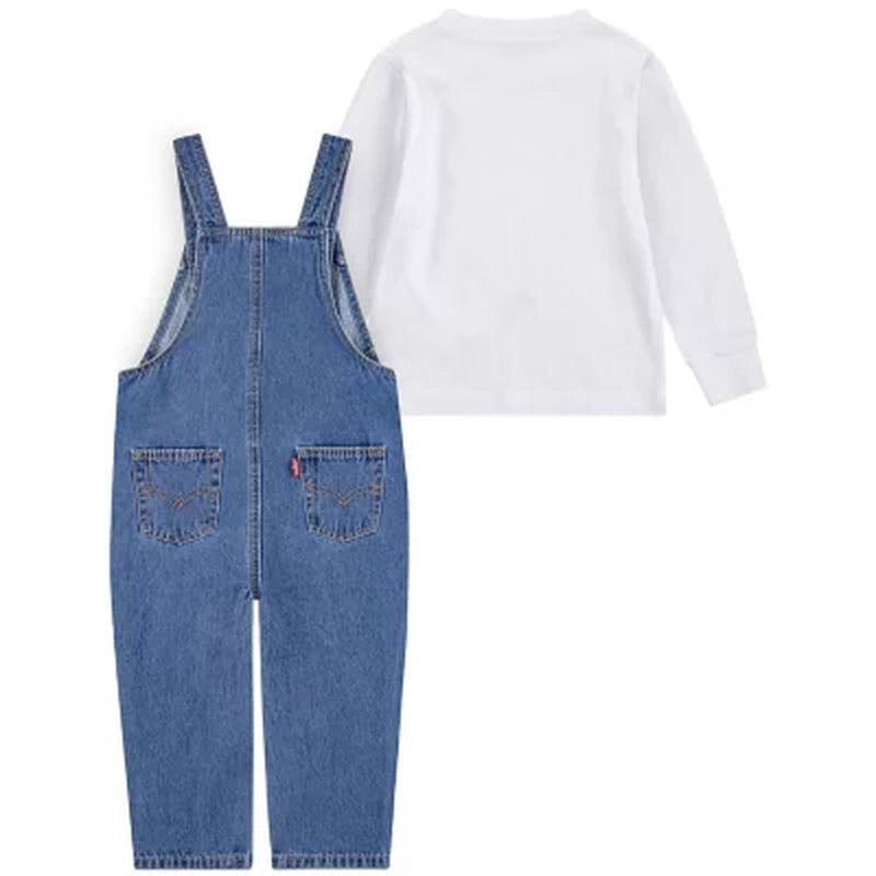 Levi'S Toddler Boys' Denim Overall and Long Sleeve Tee Set