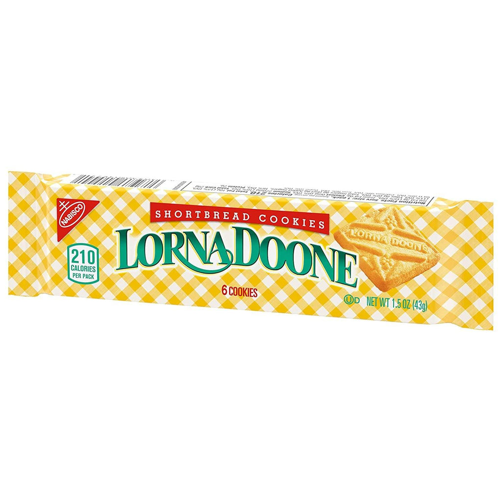 Lorna Doone Shortbread Cookies, 3 - 10 Oz Boxes of 10 Snack Packs + Bonus SWEDISH FISH Mini Soft & Chewy Candy Snack Pack