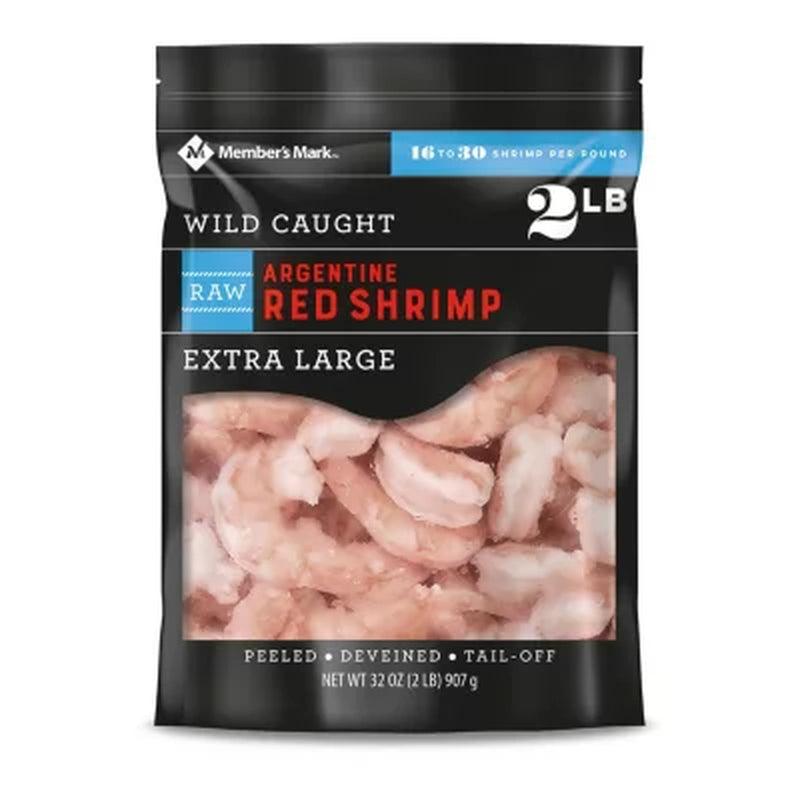 Member'S Mark Raw Argentine Red Shrimp, Frozen (2 Lbs., 16-30 Shrimp per Pound)