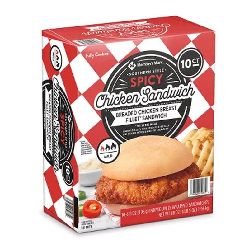 Member'S Mark Southern-Style Spicy Chicken Sandwich (10 Ct.)