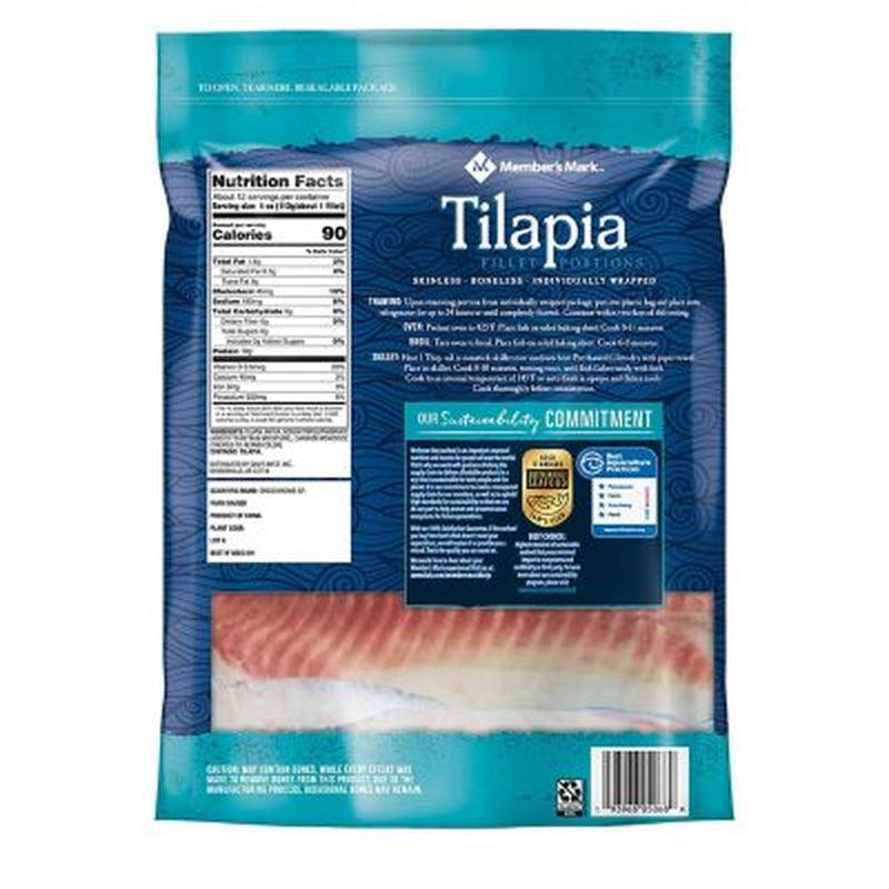 Member'S Mark Tilapia Fillet Portions, Frozen (3 Lbs.)