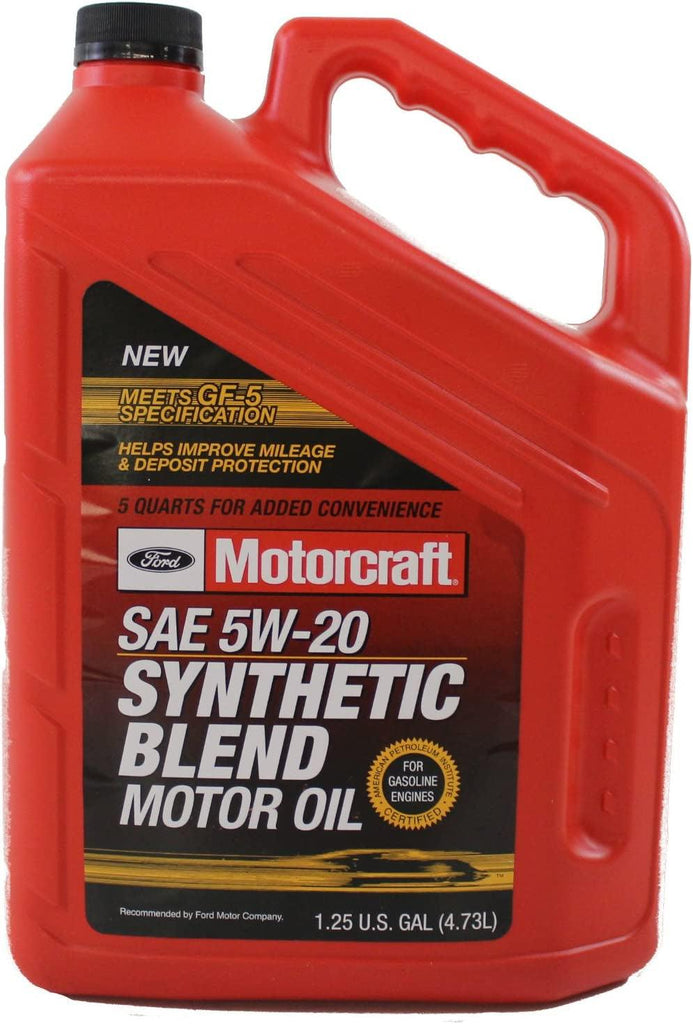 Genuine  Accessories (XO-5W20-5QSP) SAE 5W-20 Premium Synthetic Blend Motor Oil - 5 Quart