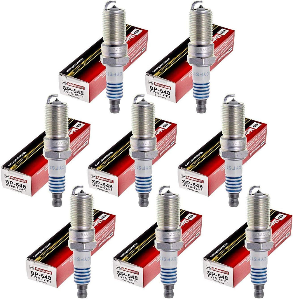 New  SP548 Spark Plug Set of 8 for Ford Mustang F-150 2011-2017