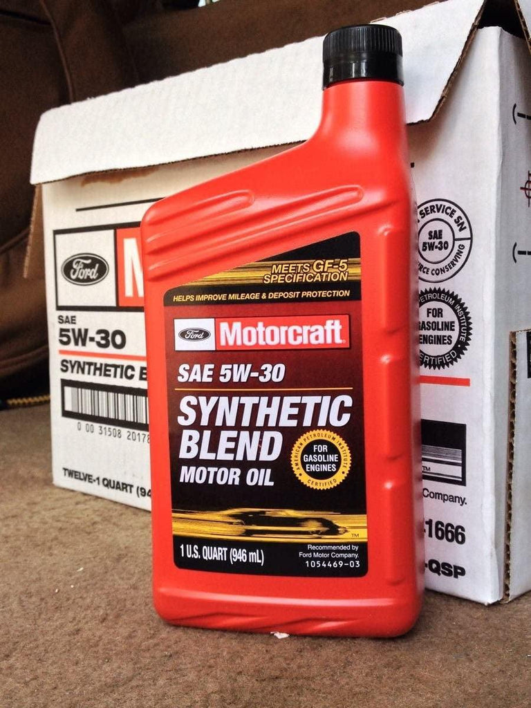 SAE 5W30 Synthetic Blend Motor Oil- 12 Quart Case