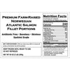 Norwegian Antibiotic-Free Sashimi-Grade Atlantic Salmon, Skinless (16 Ct., 5 Oz. Ea.)