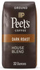 Peet'S Coffee Ground Dark Roast, House Blend 32 Oz