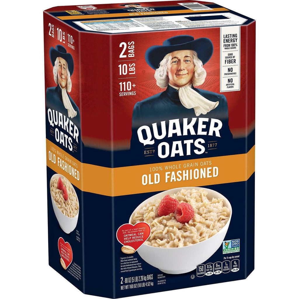 Quaker Old Fashioned Oats (5 Lb., 2 Pk.) Total 10 Lbs