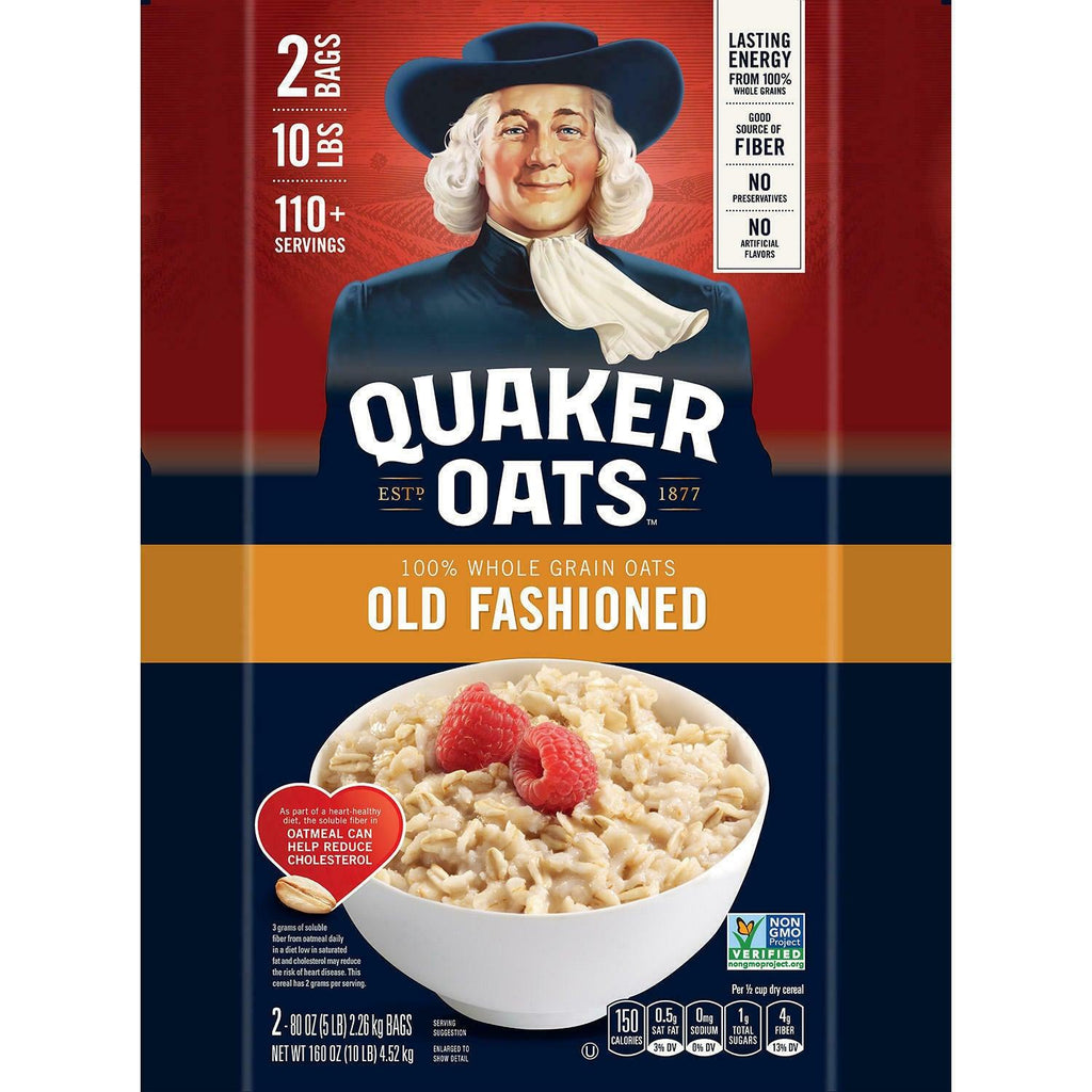 Quaker Old Fashioned Oats (5 Lb., 2 Pk.) Total 10 Lbs