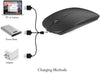 Rechargeable Bluetooth Mouse for Macbook Pro/Macbook Air/Ipad, Wireless Mouse for Laptop/Notebook/Pc/Chromebook (Black)