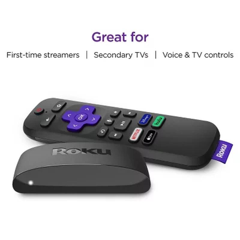 Roku Express 4K+ Streaming Player 4K/HD/HDR with Smooth Wi-Fi, Premium HDMI Cable, Voice Remote | 2021