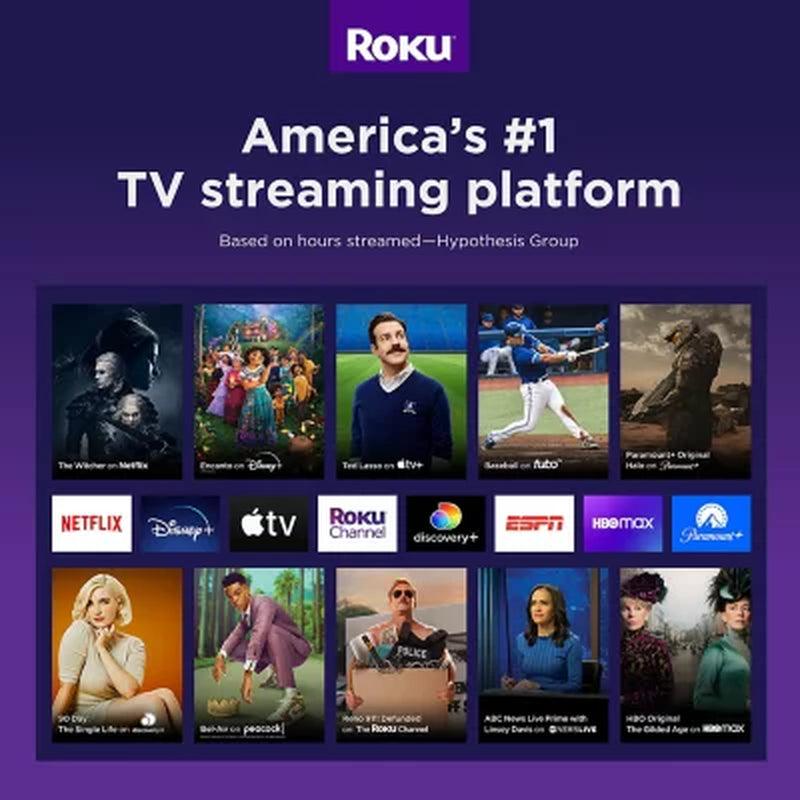 Roku Express 4K+ Streaming Player 4K/HD/HDR with Smooth Wi-Fi, Premium HDMI Cable, Voice Remote | 2021