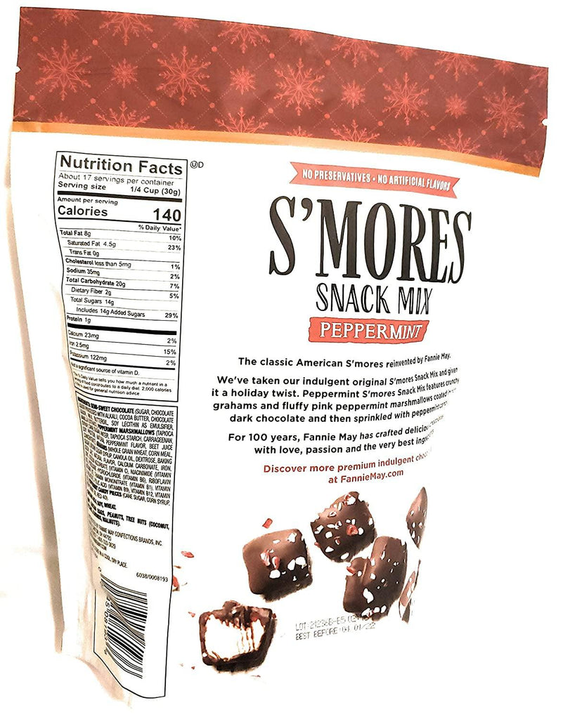 S'Mores Snack Mix, Peppermint, Fannie May, 18Oz