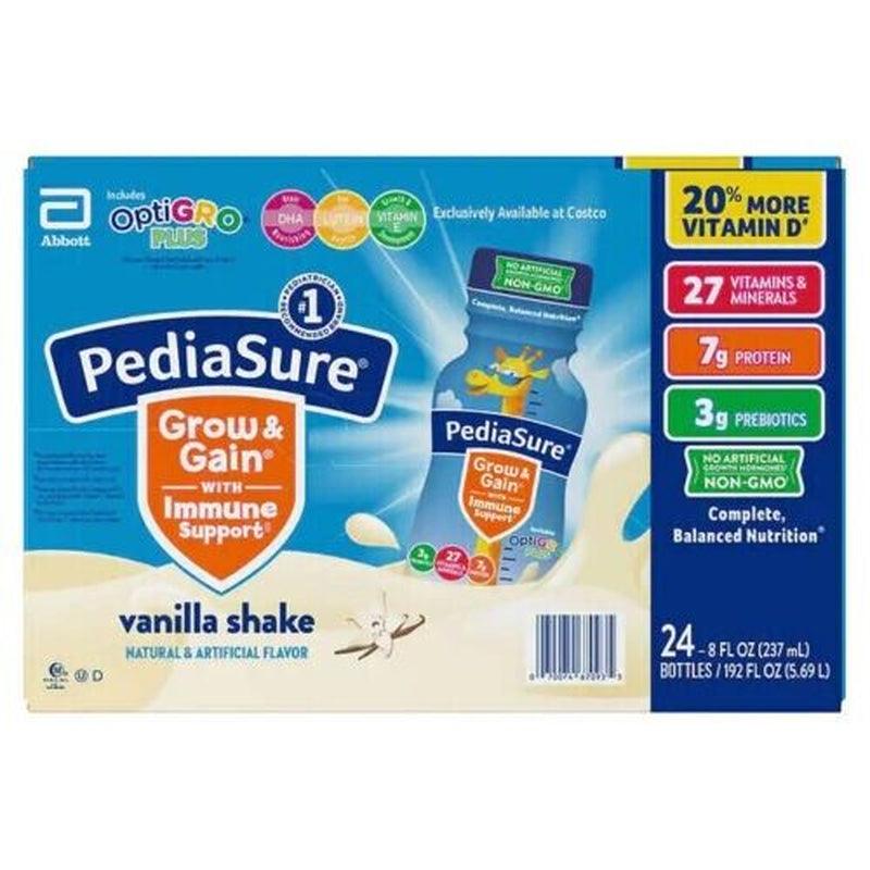 Vanilla Pediasure Optigro plus Kids Shake 8 Fl Oz, 24-Count, 27 Vitamins & Min