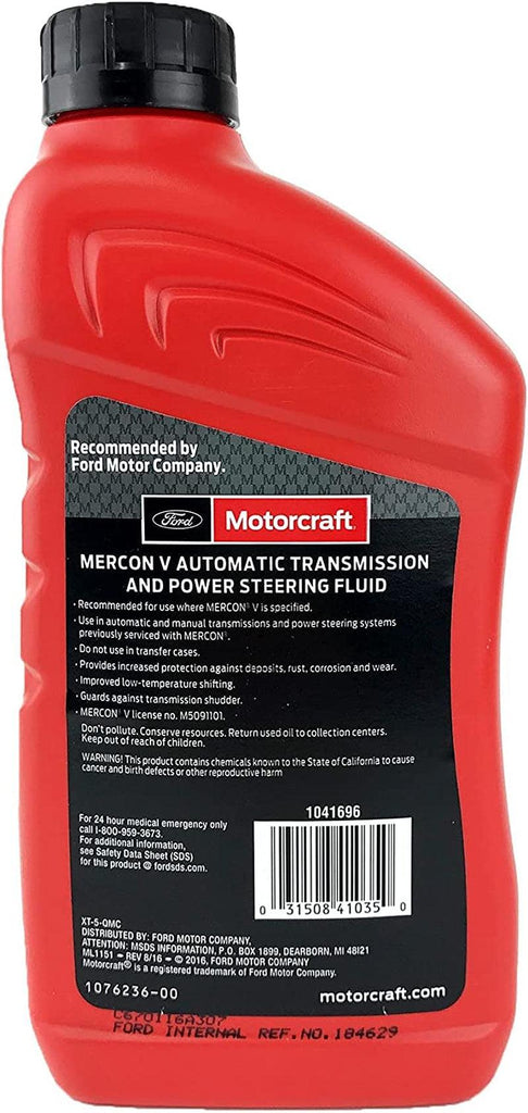 XT5QMC Mercon V Automatic Transmission Fluid - Case of 12 Quarts