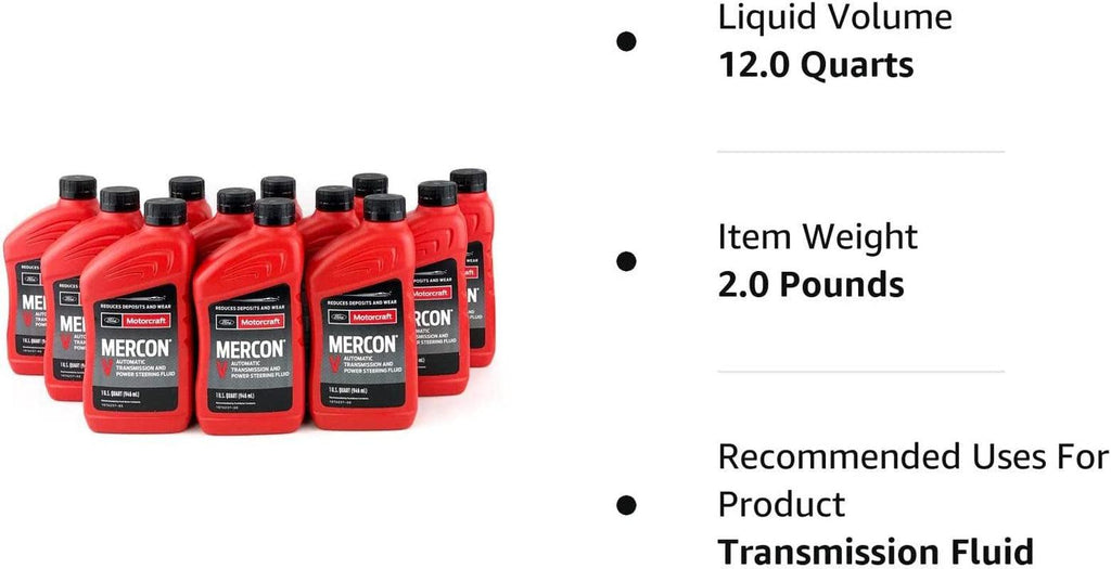 XT5QMC Mercon V Automatic Transmission Fluid - Case of 12 Quarts